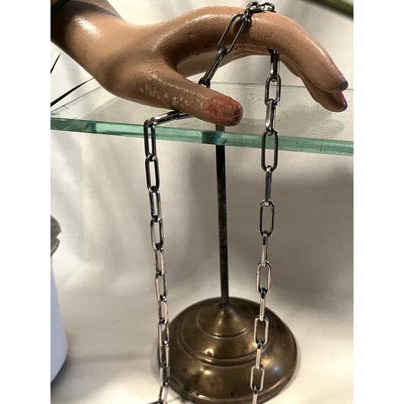 MCM Chain with Lucite Bulldog Charm - Picture 3 of 3